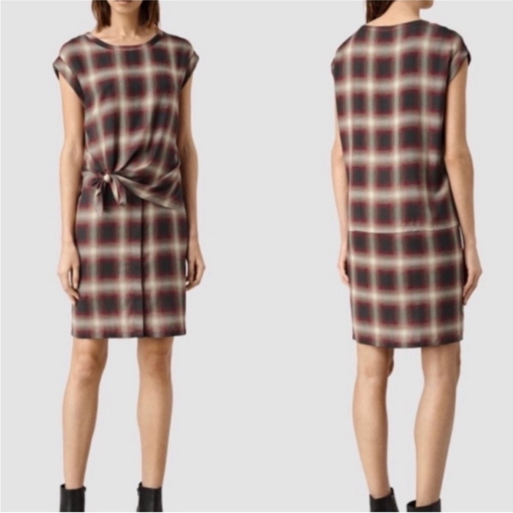All Saints Plaid Patterned Dress